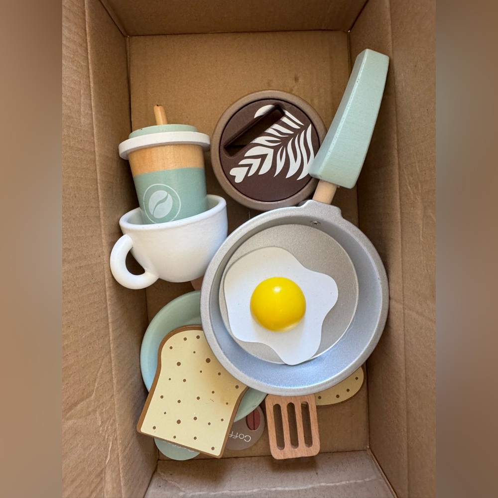 NWT Wooden Breakfast Set Montessori - Picture 5 of 12